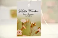 Zawieszki na Wódkę Weselną Polne Kwiaty | Elegant nr 29