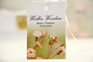 Flaschenanhänger, Hochzeit Wodka, Hochzeit - Elegant nr 29 - Wildblumen - Blumen Hochzeitszubehör