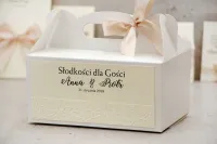 Eleganckie Pudełka na Ciasto Weselne z Rączką | Belisa nr 5