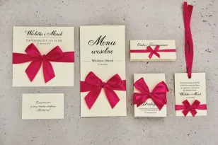 Probierset von Hochzeitseinladungen mit Extras und Geschenken für Hochzeitsgäste - Belisa Nr. 7