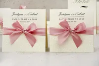 Eleganckie Zaproszenia Ślubne z Kokardą | Belisa nr 3