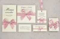 Eleganckie Zaproszenia Ślubne z Kokardą | Belisa nr 3