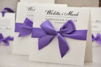 Eleganckie Zaproszenia Ślubne z Kokardką | Belisa nr 4