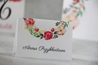 Winietki Ślubne z Peoniami | Eleganckie | Pistacjowe nr 3