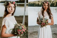 Złocone Zaproszenia Ślubne Kwiatowe | Sorento nr 1 | Zamów