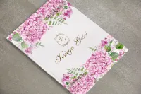 Elegancka Księga Gości Hortensje i Złoto | Sorento Nr 6