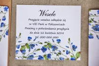 Bileciki do Zaproszeń z Niezapominajkami | Sorento nr 4