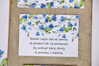 Bilecik do Zaproszeń Ślubnych Niezapominajki | Amelia Wedding