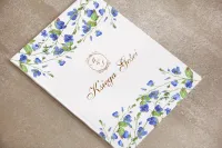 Księga Gości Botaniczna ze Złotym Monogramem | Sorento nr 4