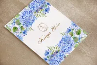 Elegancka Złocona Księga Gości Kwiaty | Sorento nr 5