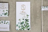 Menu Weselne Eukaliptus Złocone | Sorento nr 9 | Zamów