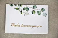 Złocone Winietki Ślubne Eukaliptus | Eleganckie | Sorento nr 9