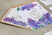 Zaproszenia Ślubne Glamour z Bzem | Sorento nr 11 | Zamów