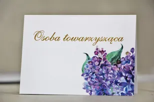 Vignetten für den Hochzeitstisch, Hochzeit - Sorento nr 11 - Lila Holunder - florale Hochzeitsaccessoires mit Vergoldung