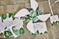 Wiatraczki na Wesele Greenery | Oryginalne Podziękowania dla Gości