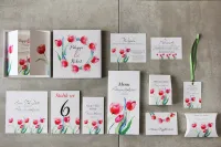 Zaproszenia w Pudełku z Tulipanami | Eleganckie i Stylowe