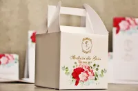 Pudełka na Ciasto Weselne z Piwonią | Personalizacja | Sorento