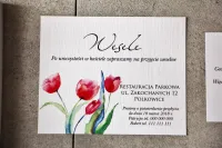 Bilecik do Zaproszeń Ślubnych, Wkładka RSVP | Pistacjowe nr 5