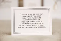 Elegancki Bilecik do Zaproszeń Ślubnych | Sonata nr 9