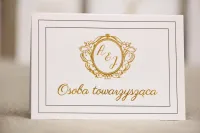 Złocone Winietki Ślubne Glamour | Sonata nr 9 | Amelia Wedding