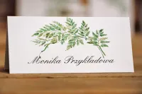 Winietki Ślubne Greenery Paproć | Personalizowane | Kalia nr 1