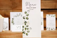Eleganckie Menu Weselne Eukaliptus | Kalia nr 2 | Sklep