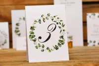 Numerki na Stół Weselny Greenery Eukaliptus | Kalia nr 2