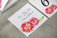 Save The Date z Piwoniami | Zarezerwuj Datę | Pistacjowe nr 6