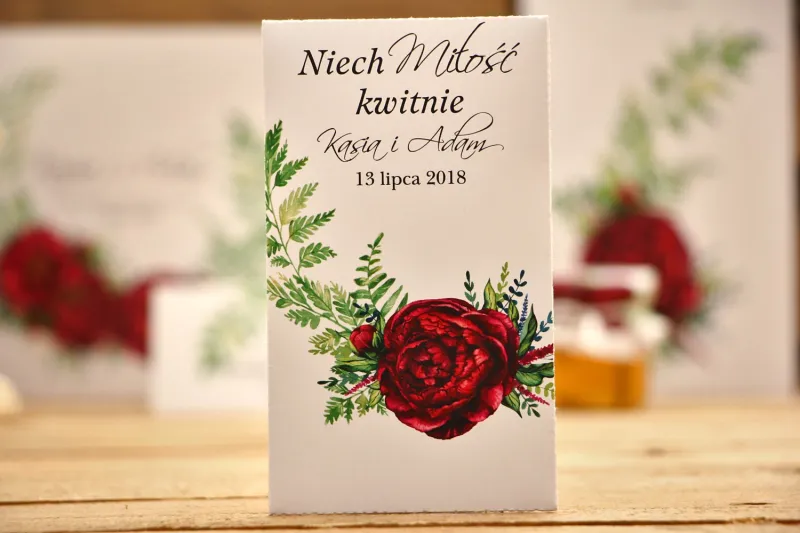 Podziękowania dla Gości weselnych - Nasiona niezapominajki - Kalia nr 7 - Bordowe kwiaty - dodatki ślubne Podziękowania dla Gości weselnych - Nasiona niezapominajki - Kalia nr 7 - Bordowe kwiaty - dodatki ślubne