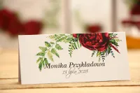 Winietki Ślubne Bordowe Piwonie | Eleganckie | Kalia nr 7