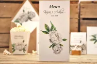 Eleganckie Menu Weselne z Piwoniami | Kalia nr 8