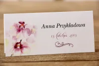 Winietki Ślubne Orchidee Akwarela | Personalizacja Gratis