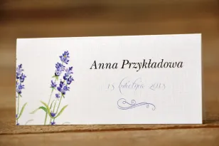 Vignetten für den Hochzeitstisch, Hochzeit - Gemalte Blumen Nr. 8 - Lavendel - Hochzeitsaccessoires