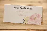 Winietki Ślubne z Piwoniami na Lnianym Papierze. Sprawdź!