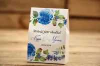 Pudełeczka z Chabrami na Podziękowania dla Gości Weselnych