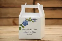 Pudełko na Ciasto Chabrowe Kwiaty | Podziękowania dla Gości