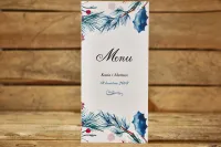 Zimowe Menu Weselne z Ostrokrzewem | Malowane Kwiaty nr 24