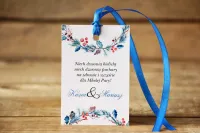 Zimowe Zawieszki na Alkohol Malowane Kwiaty | Amelia Wedding