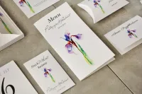 Eleganckie Menu Weselne z Irysem | Amelia-Wedding.pl