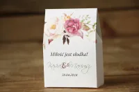 Pudełeczka Podziękowania dla Gości Piwonie | Amelia-Wedding