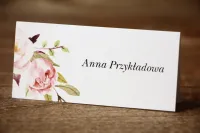 Winietki Ślubne z Piwoniami | Papier Len | Amelia Wedding