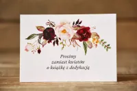 Bileciki do Zaproszeń Ślubnych Kwiaty | Malowane Kwiaty 29