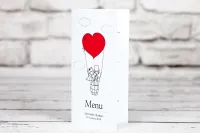 Menu Weselne Stojące z Sercem Bueno | Personalizacja