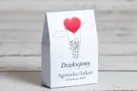 Pudełeczka Podziękowania dla Gości z Parą w Balonie | Bueno