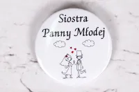 Śmieszne Przypinki Weselne dla Gości | Personalizowane | Bueno 2