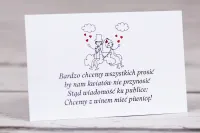 Śmieszne Bileciki Ślubne z Parą Młodą Bueno nr 3 | Sklep