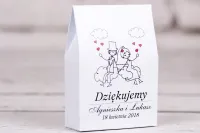 Pudełeczka podziękowania dla gości z grafiką | Bueno nr 3