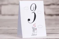 Śmieszne Numerki na Stół Weselny Bueno nr 4 | Personalizacja
