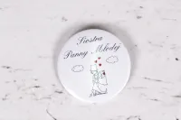 Personalizowane Przypinki Weselne | Wesoły wzór Bueno nr 4