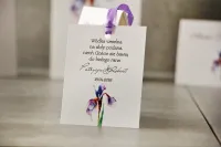 Zawieszki na Wódkę Fioletowy Irys | Amelia-Wedding.pl